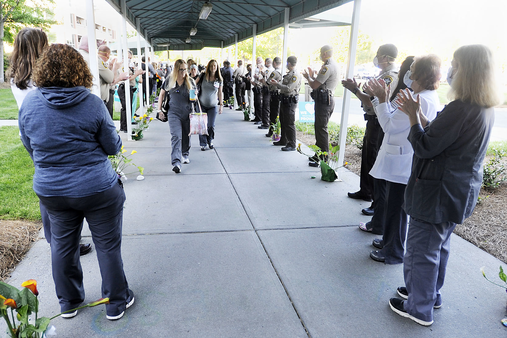 First Responders Salute Atrium Health Workers